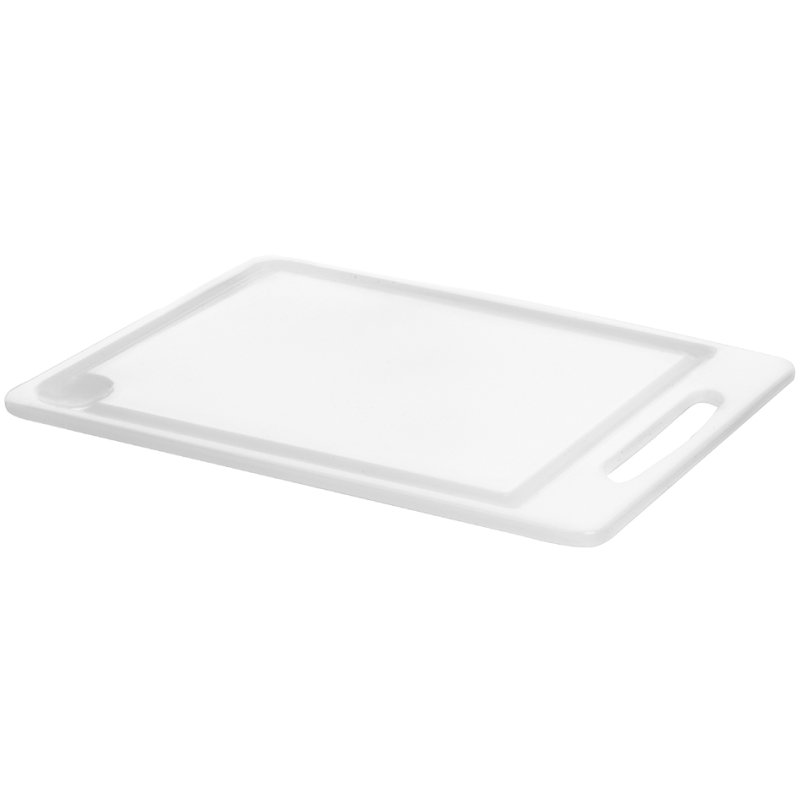 Plast Team planche à découper, blanc, 356×255 mm, PEHD avec rainure